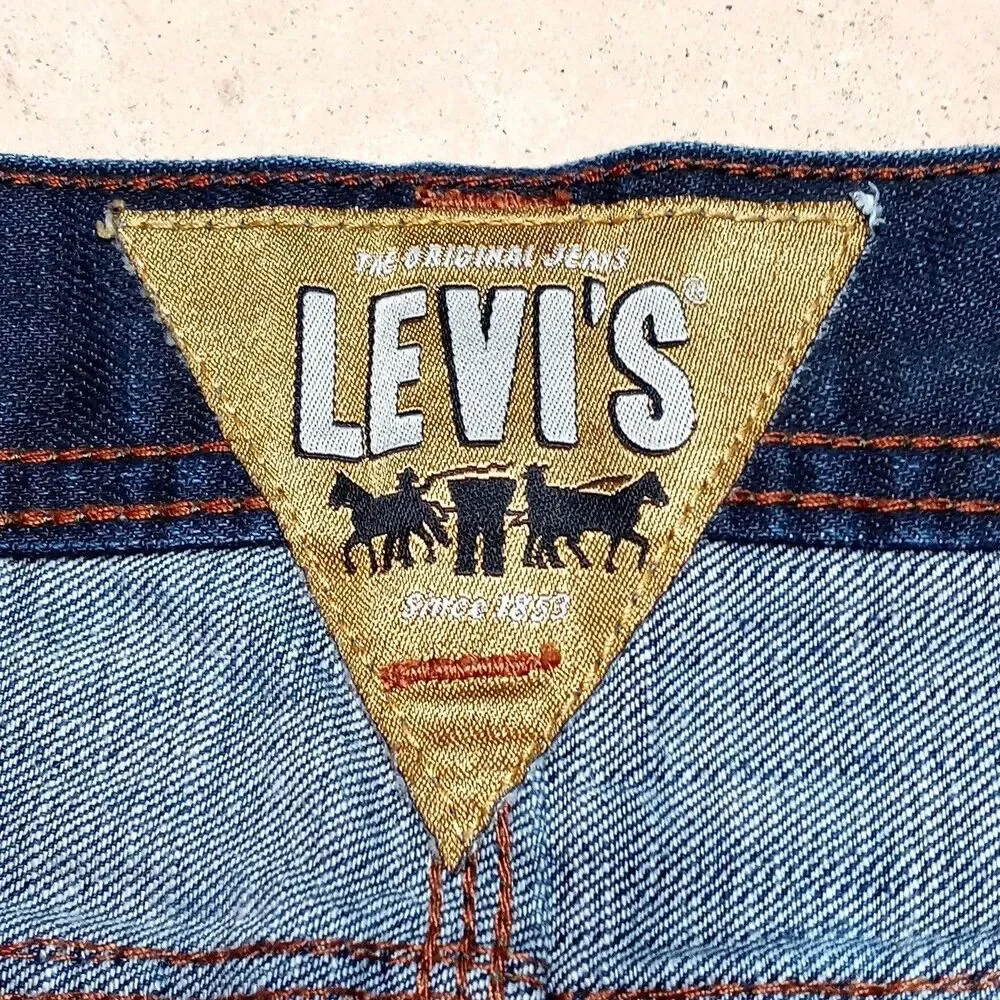 Levi's 511 Skinny Jeans Size 40x32 Slim Fit Y2K Zipper Pocket Denim VTG